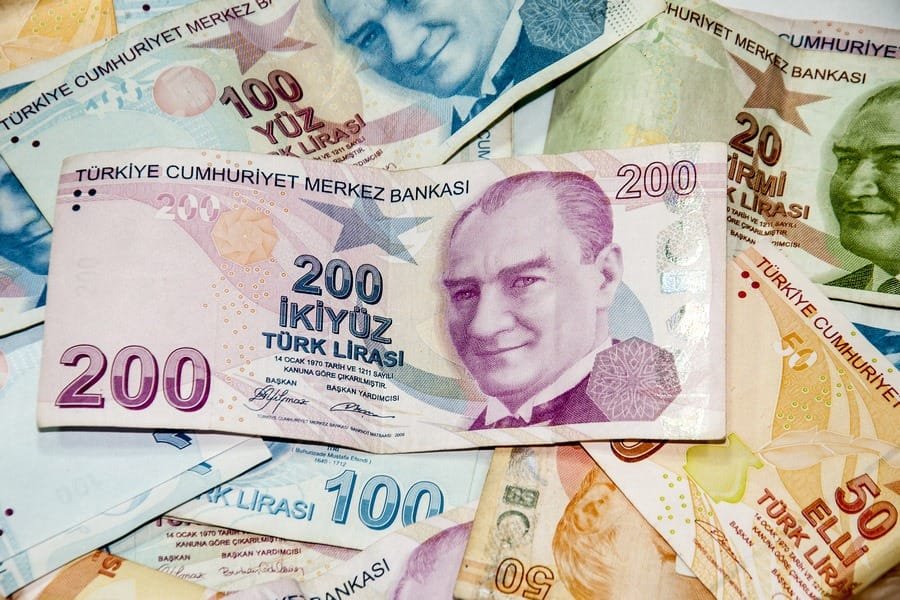Fake Turkey money - realistic prop Turkish Lira notes.
