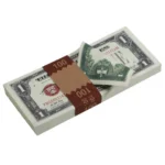 Order lifelike fake cash set – includes $1 new series bills