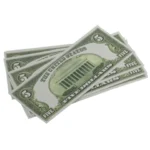 Buy collectible 1920s $5 prop money – old-style replica cash for media