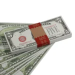 1920s $5 vintage prop bills – buy realistic fake cash for theater props