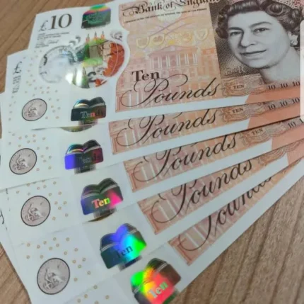 Purchase realistic counterfeit Pound currency.