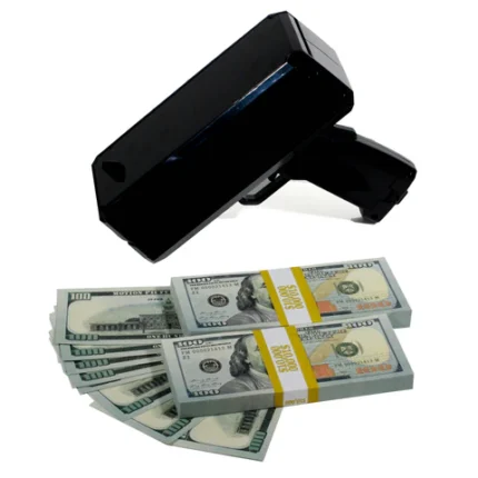 Buy official-use $100 prop money – new-design cinematic replica, Black_Money_Gun_New_Style