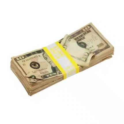 Buy New Series $10's Aged $5,000 Full Print Prop Money Stack