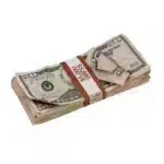 Buy 1980s-style $50 fake cash, $5,000 Full Print Prop Money Stack– authentic film-quality prop