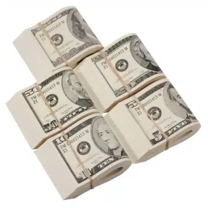 Buy $50 prop cash bundles that mimic real US currency
