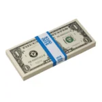 Order realistic new-style prop $1 bills for your photo shoot.
