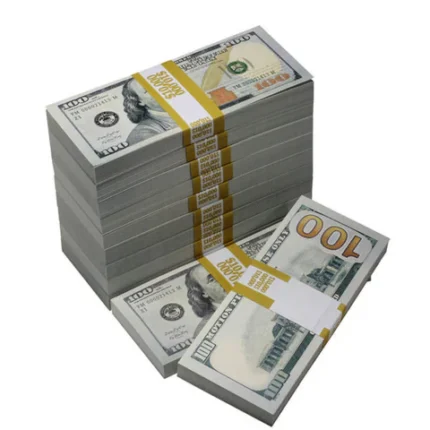Order realistic new-style prop $100 bills for your project.