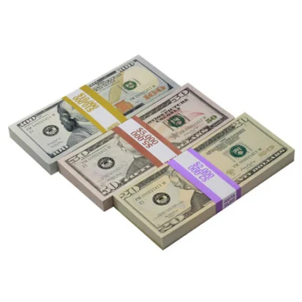 Buy new-style mixed prop money set – $20, $50, $100 fake bills for sale