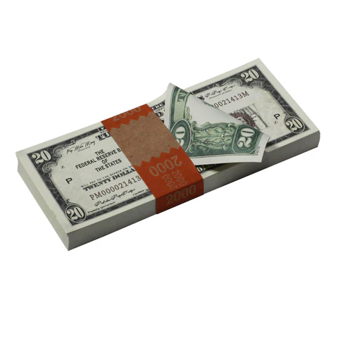 Shop for new-style prop $20 bills for your next film.