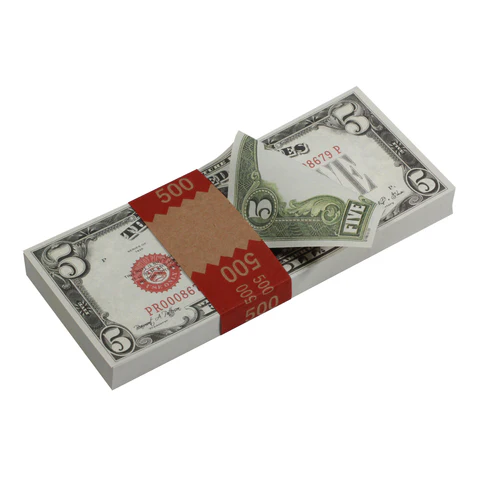 Order classic 1920s $5 prop money online – replica currency for display use