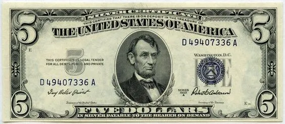 Buy $5 USD Bills from Prop Money & Fake Docs
