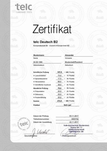 Buy Zertifikat certificate online from Prop Money & Fake Docs