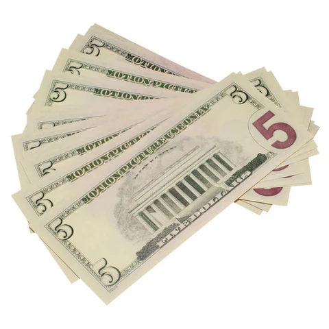 Buy new-style prop money for your movie scene.