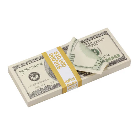 Buy scattered $100 prop bills – new-style fake money photo display