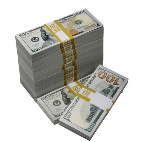 Order realistic new-style prop $100 bills for your project.