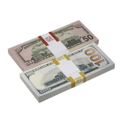 Buy new style mixed prop money set – $50, $100 fake cash bundle