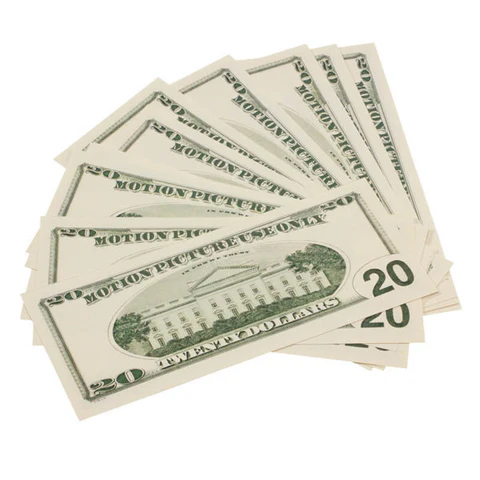 Buy high-quality new-style prop $20 bills for your theater play.